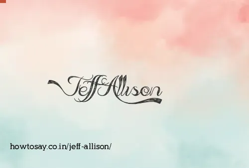 Jeff Allison