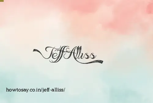 Jeff Alliss