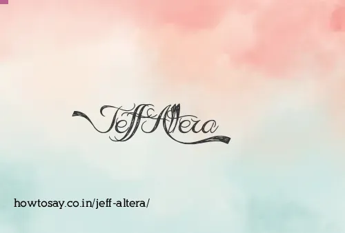 Jeff Altera