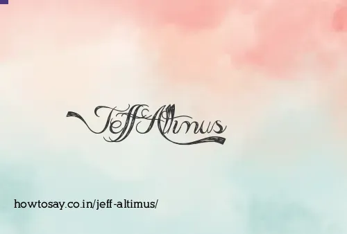 Jeff Altimus