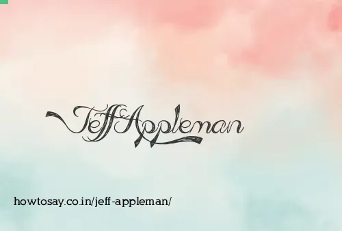 Jeff Appleman