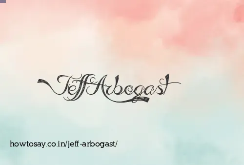 Jeff Arbogast
