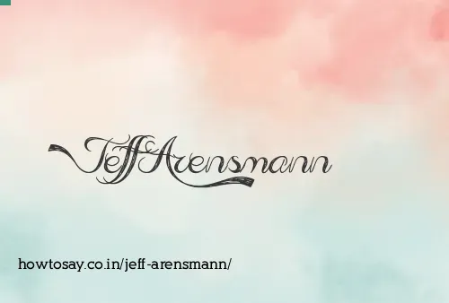 Jeff Arensmann