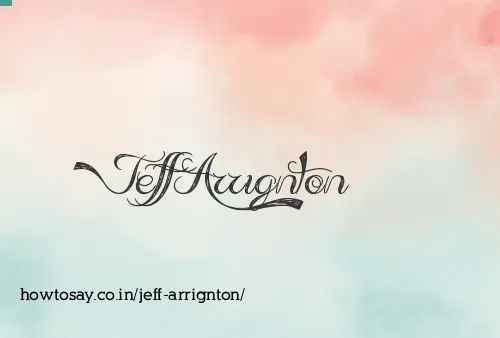 Jeff Arrignton