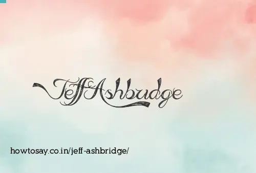 Jeff Ashbridge