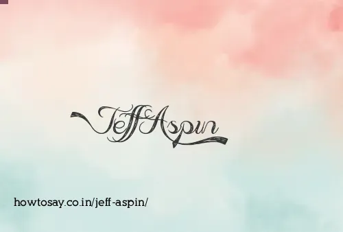 Jeff Aspin