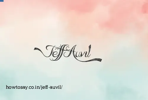Jeff Auvil
