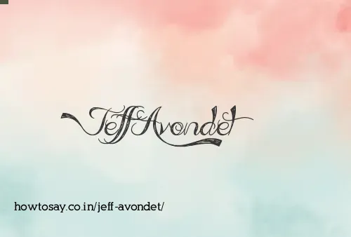Jeff Avondet