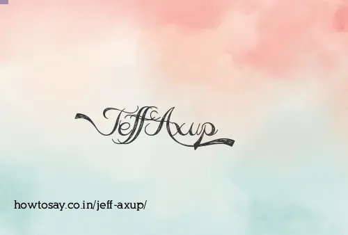 Jeff Axup