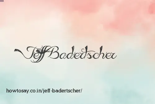 Jeff Badertscher