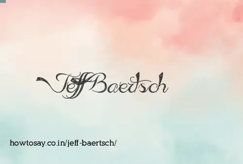 Jeff Baertsch