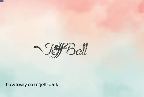 Jeff Ball