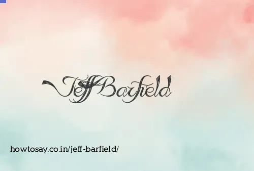 Jeff Barfield