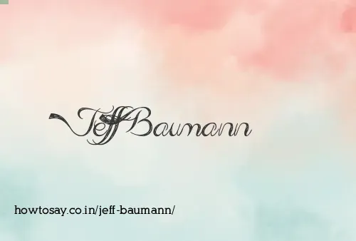 Jeff Baumann