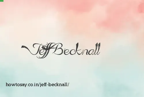Jeff Becknall