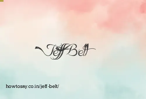 Jeff Belt