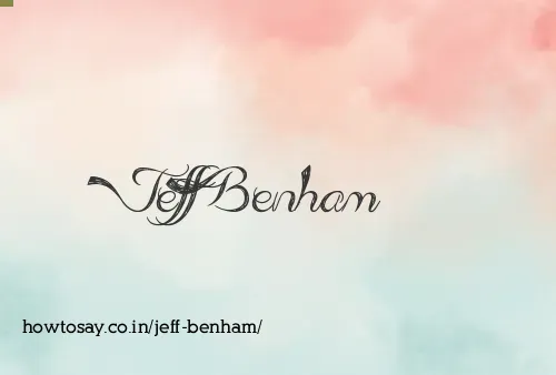 Jeff Benham
