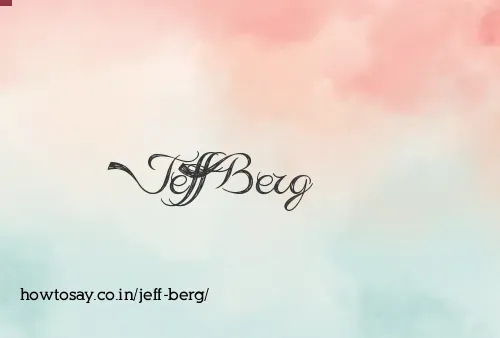 Jeff Berg