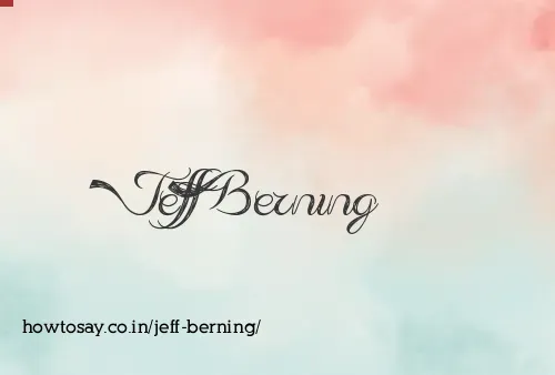 Jeff Berning