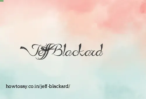 Jeff Blackard