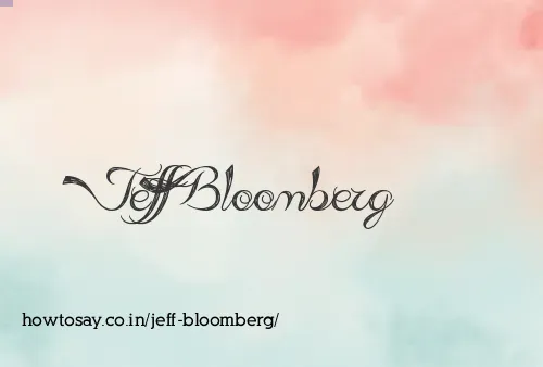Jeff Bloomberg