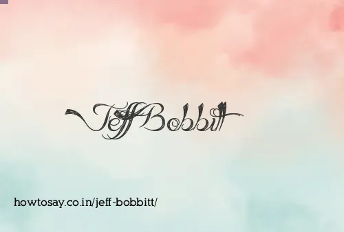 Jeff Bobbitt