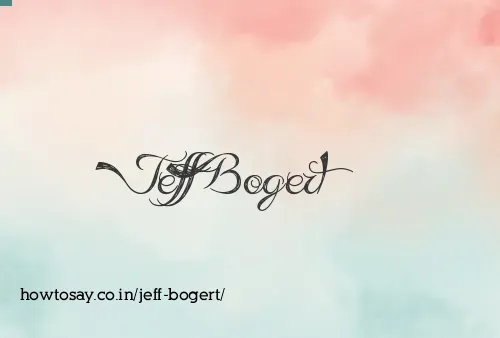 Jeff Bogert