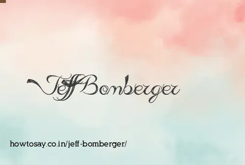 Jeff Bomberger