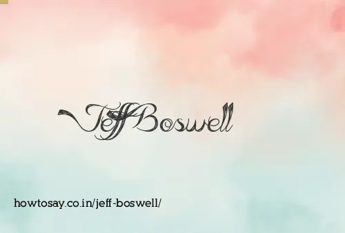 Jeff Boswell