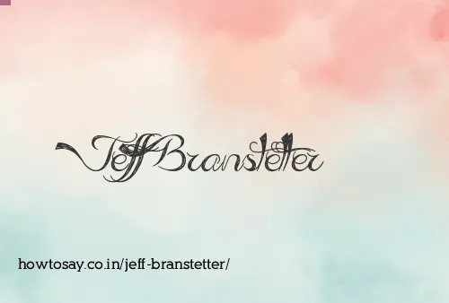 Jeff Branstetter