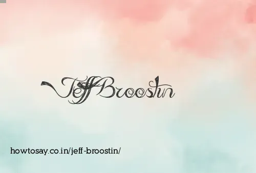 Jeff Broostin