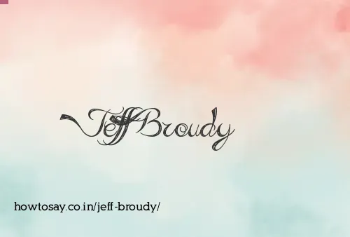 Jeff Broudy