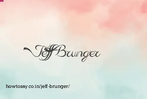 Jeff Brunger