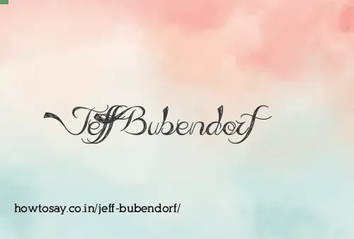 Jeff Bubendorf