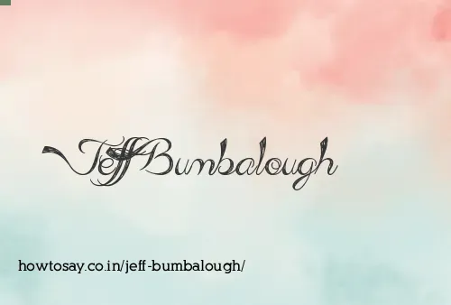 Jeff Bumbalough