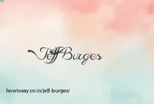 Jeff Burges