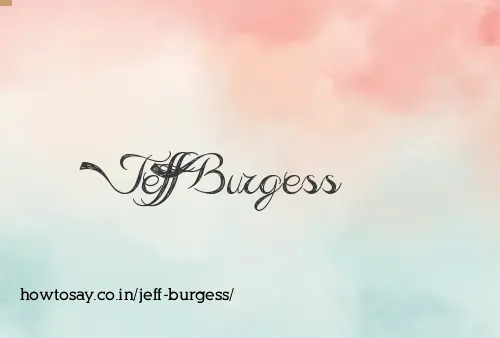Jeff Burgess