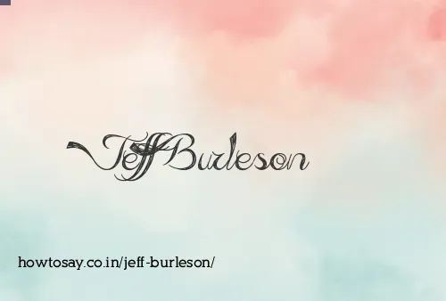 Jeff Burleson
