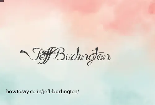 Jeff Burlington