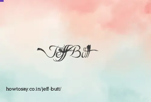 Jeff Butt