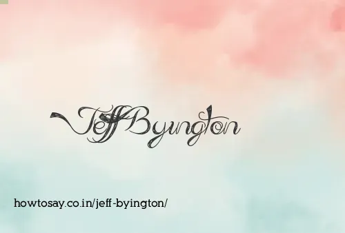 Jeff Byington
