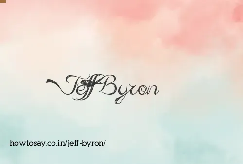 Jeff Byron