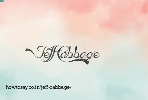 Jeff Cabbage