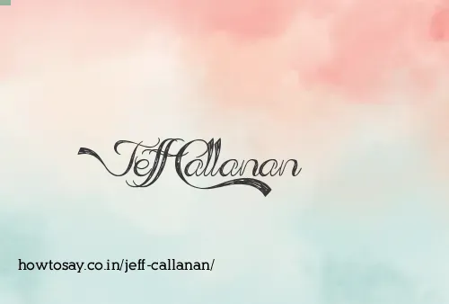 Jeff Callanan