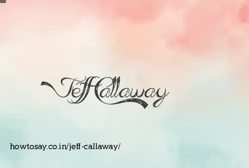 Jeff Callaway