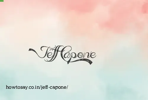 Jeff Capone