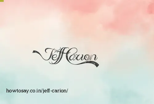 Jeff Carion