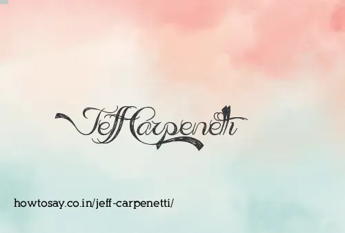 Jeff Carpenetti