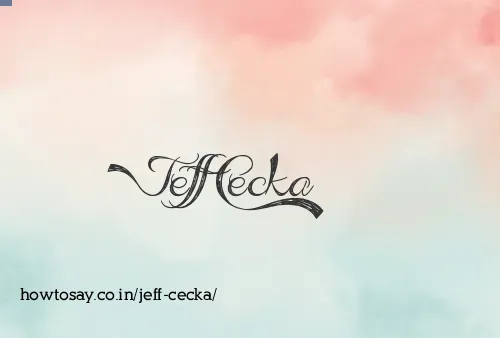 Jeff Cecka