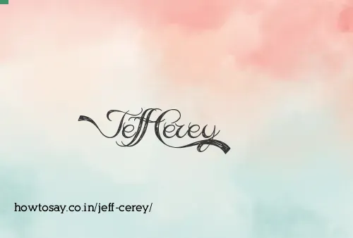 Jeff Cerey